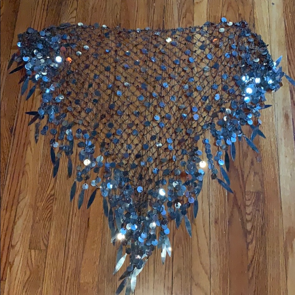 Bellydance Hip Scarf Silver